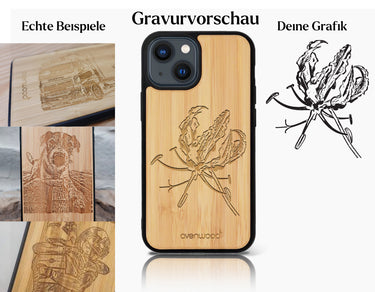 INDIVIDUELL iPhone 13 Mini Bambus-Kunststoff
